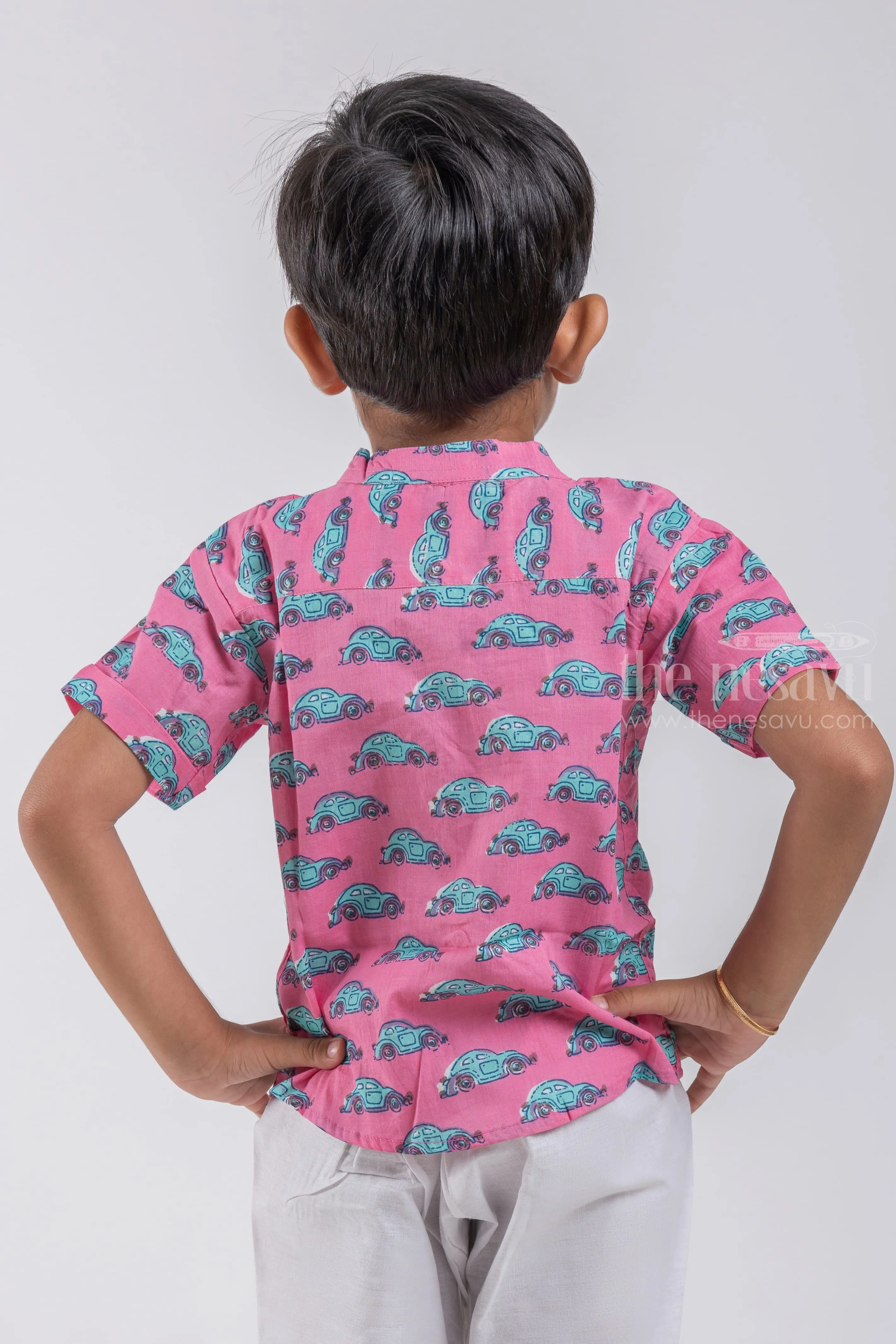 Boys' Casual Mul Mul Shirt | Pure Cotton | Nesavu | Stylish & Comfortable Indie Wear