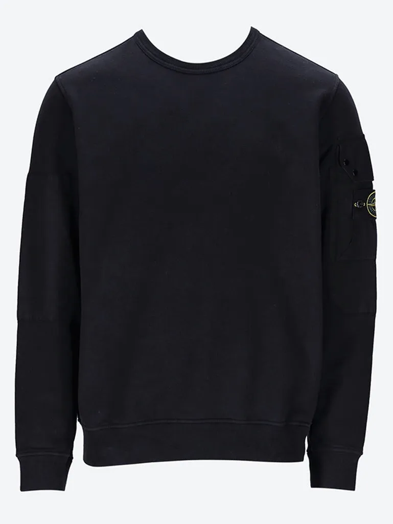 Brushed organic cotton sweatshirt