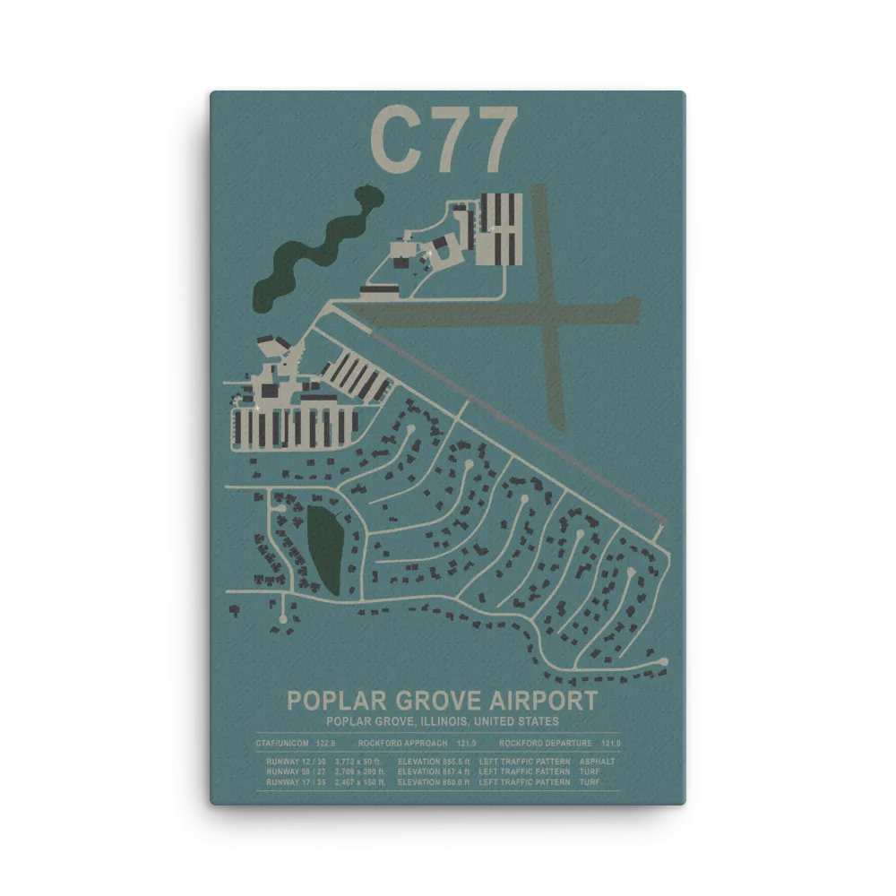 C77 Poplar Grove Airport Layout Art