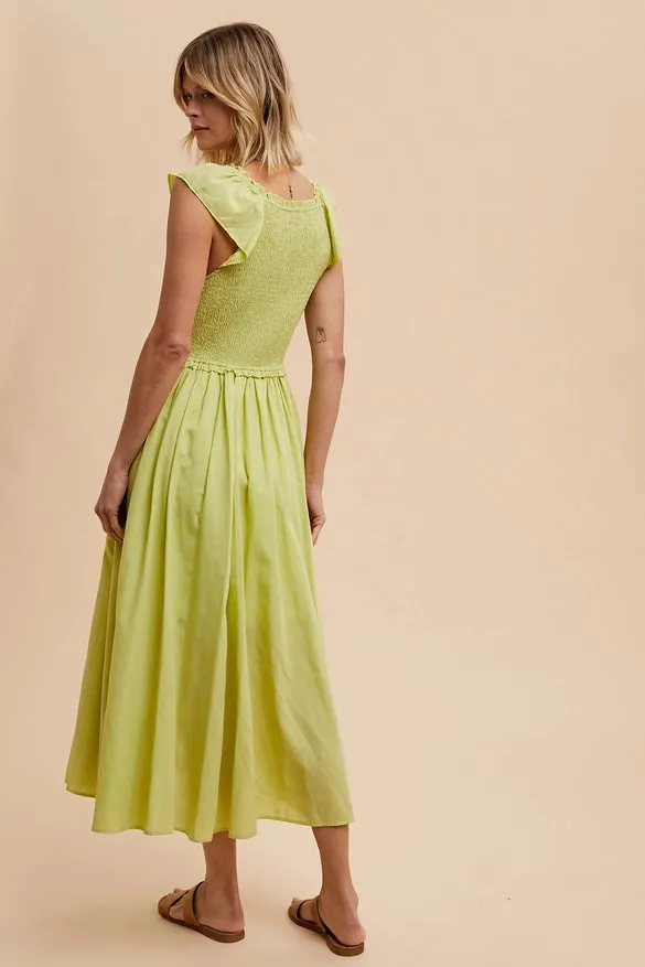 Callie Cotton Blend Maxi Dress