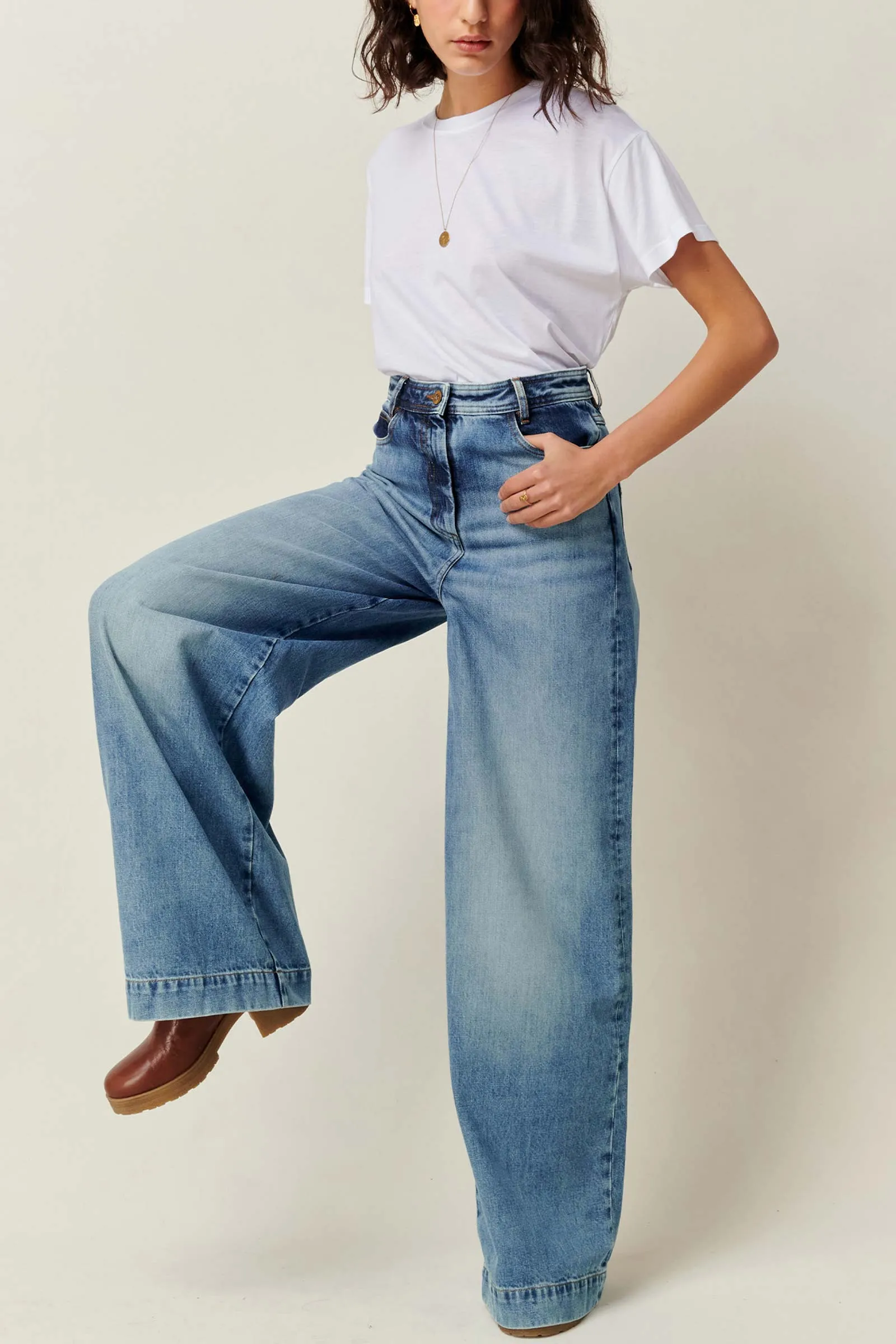 Captain Cotton Flare Jeans