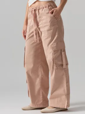 Cargo Parachute High Rise Pant Bare Nude