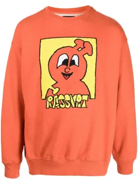 Cartoon-Print Cotton Sweatshirt