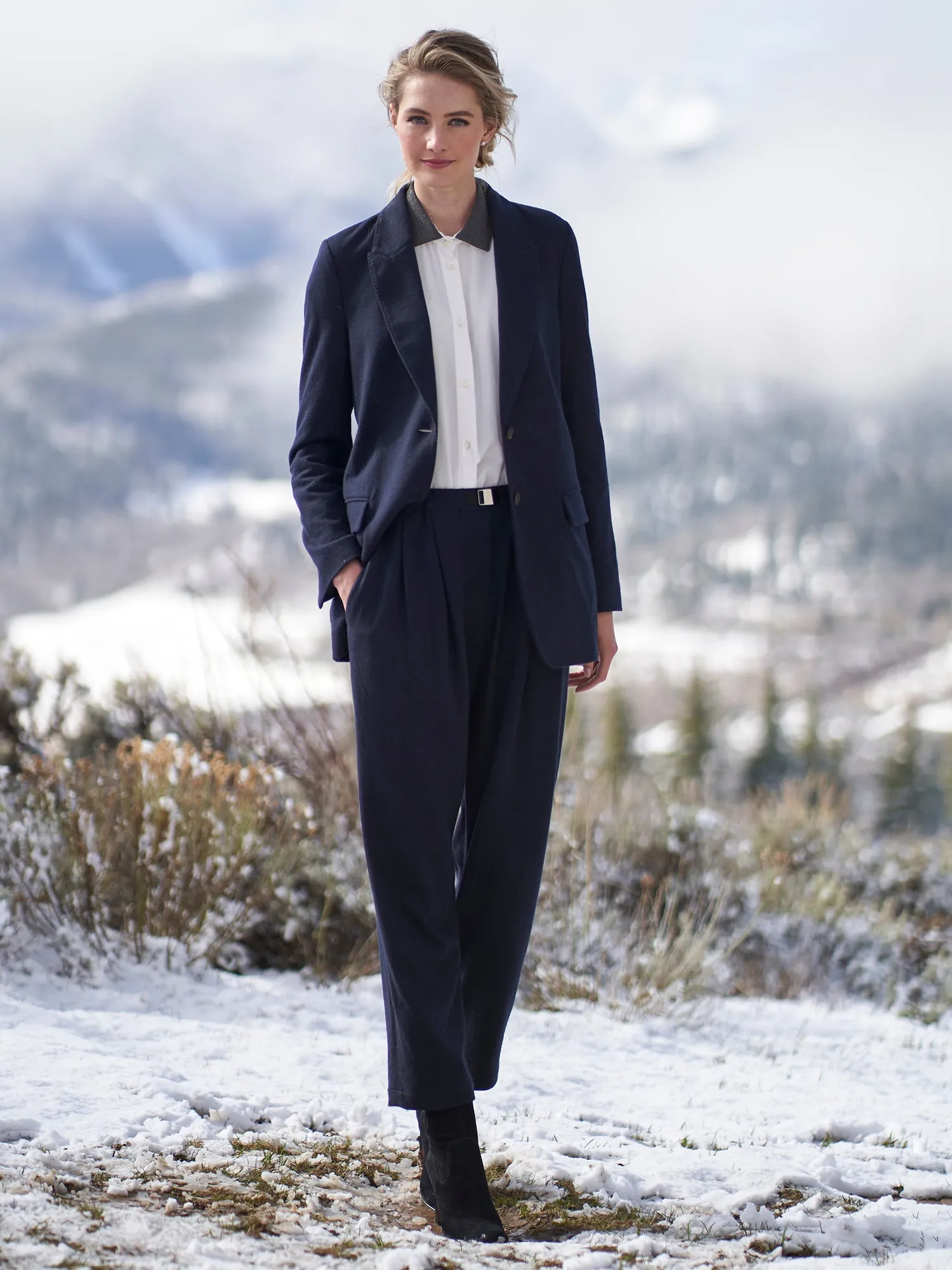 Cashmere Jersey Pant