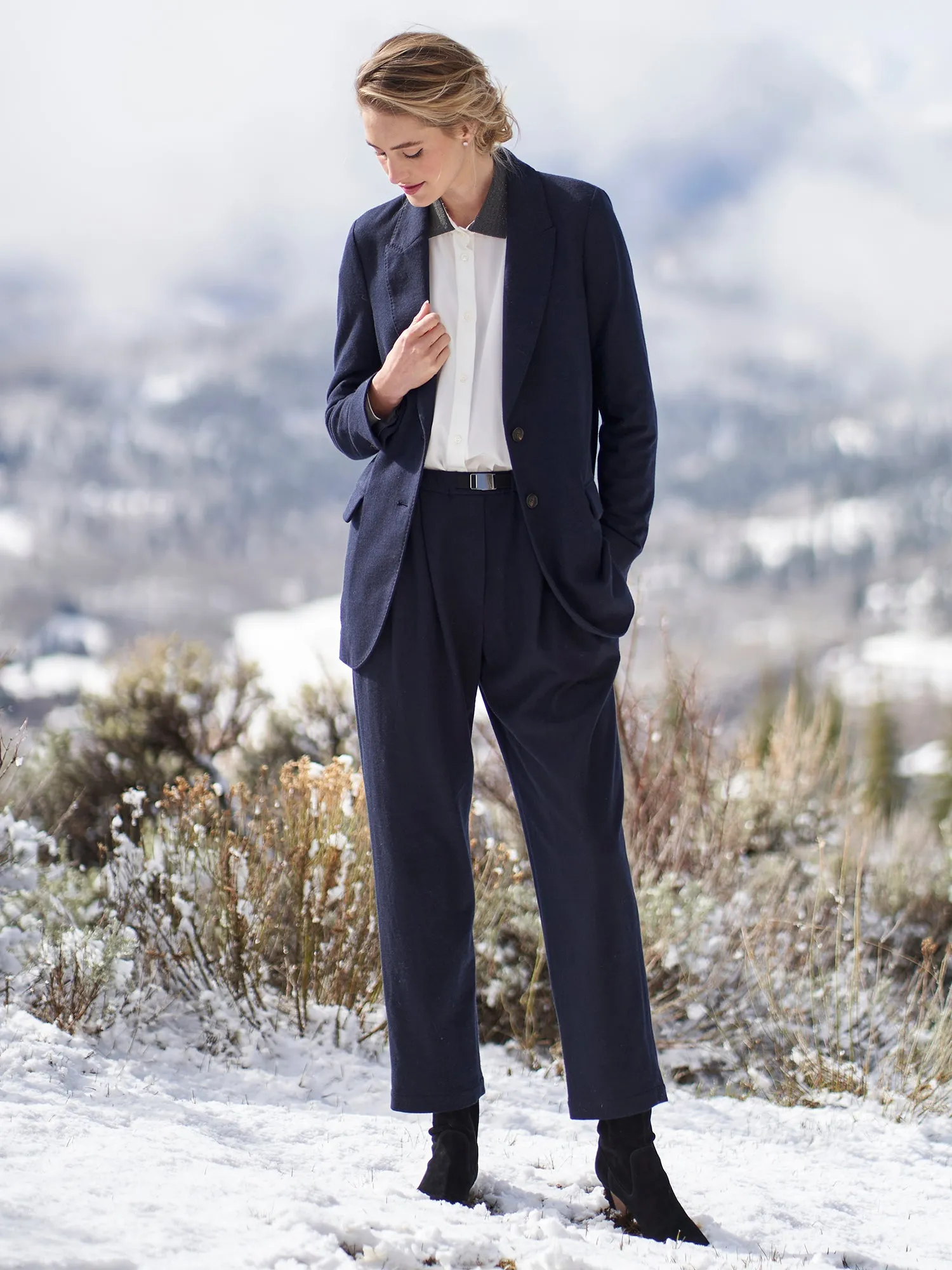 Cashmere Jersey Pant