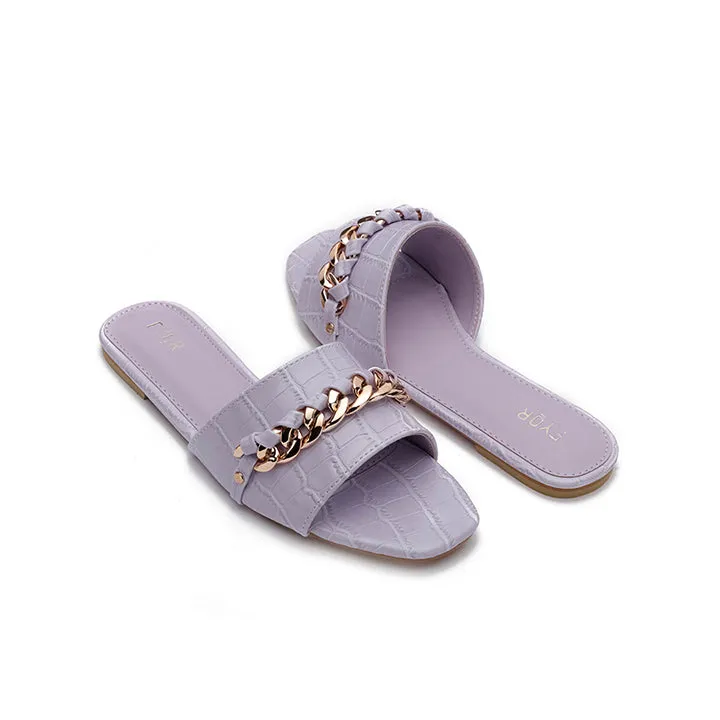 Chain Detailed Slide Sandal MY 226