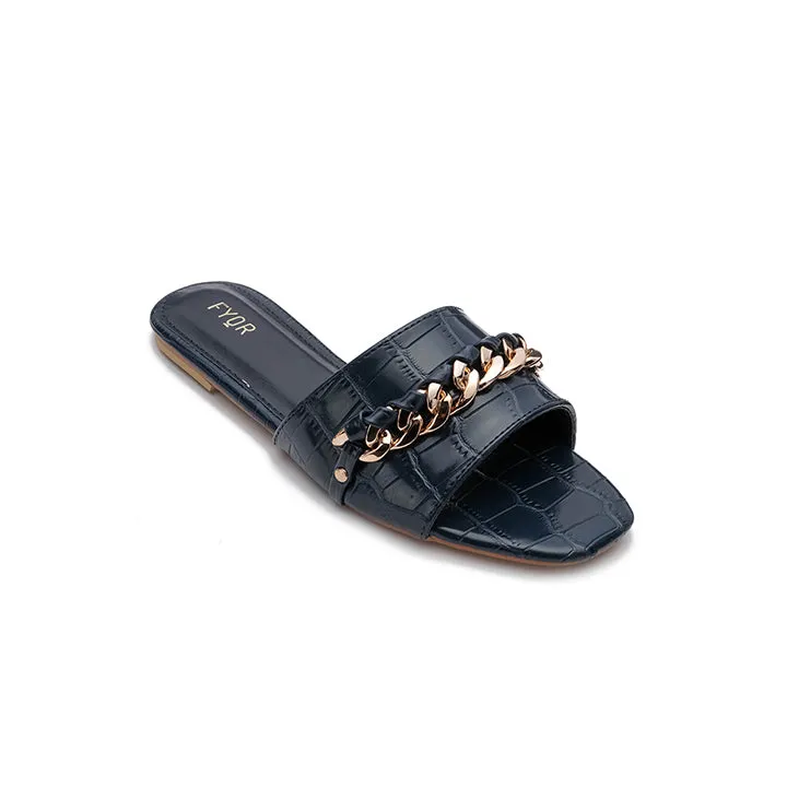 Chain Detailed Slide Sandal MY 226