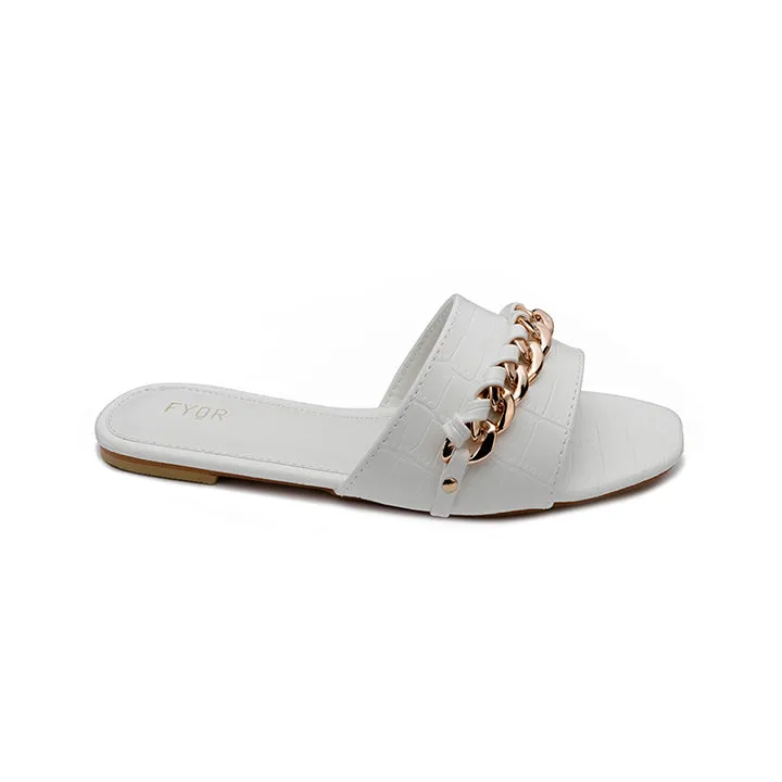 Chain Detailed Slide Sandal MY 226