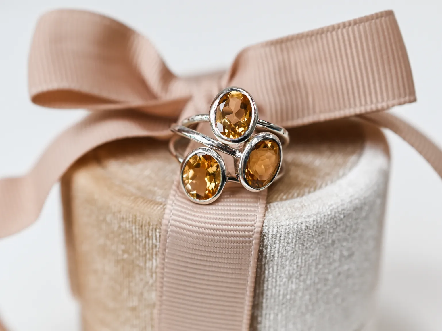 Citrine Wild at Birth Ring - November