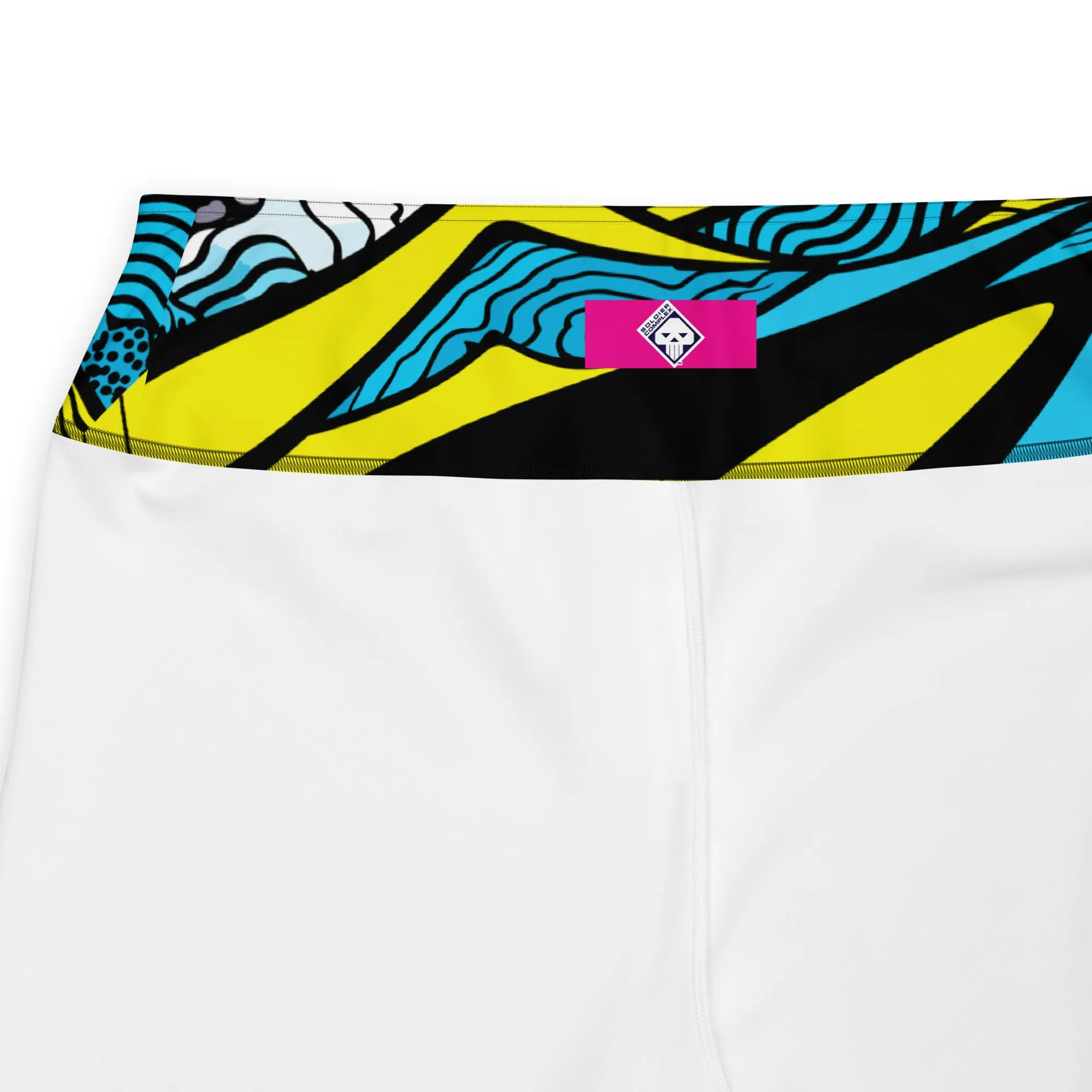 Colorful and Vibrant Roy Lichtenstein Mt Fuji Yoga Plus Sized Pants for Women 002