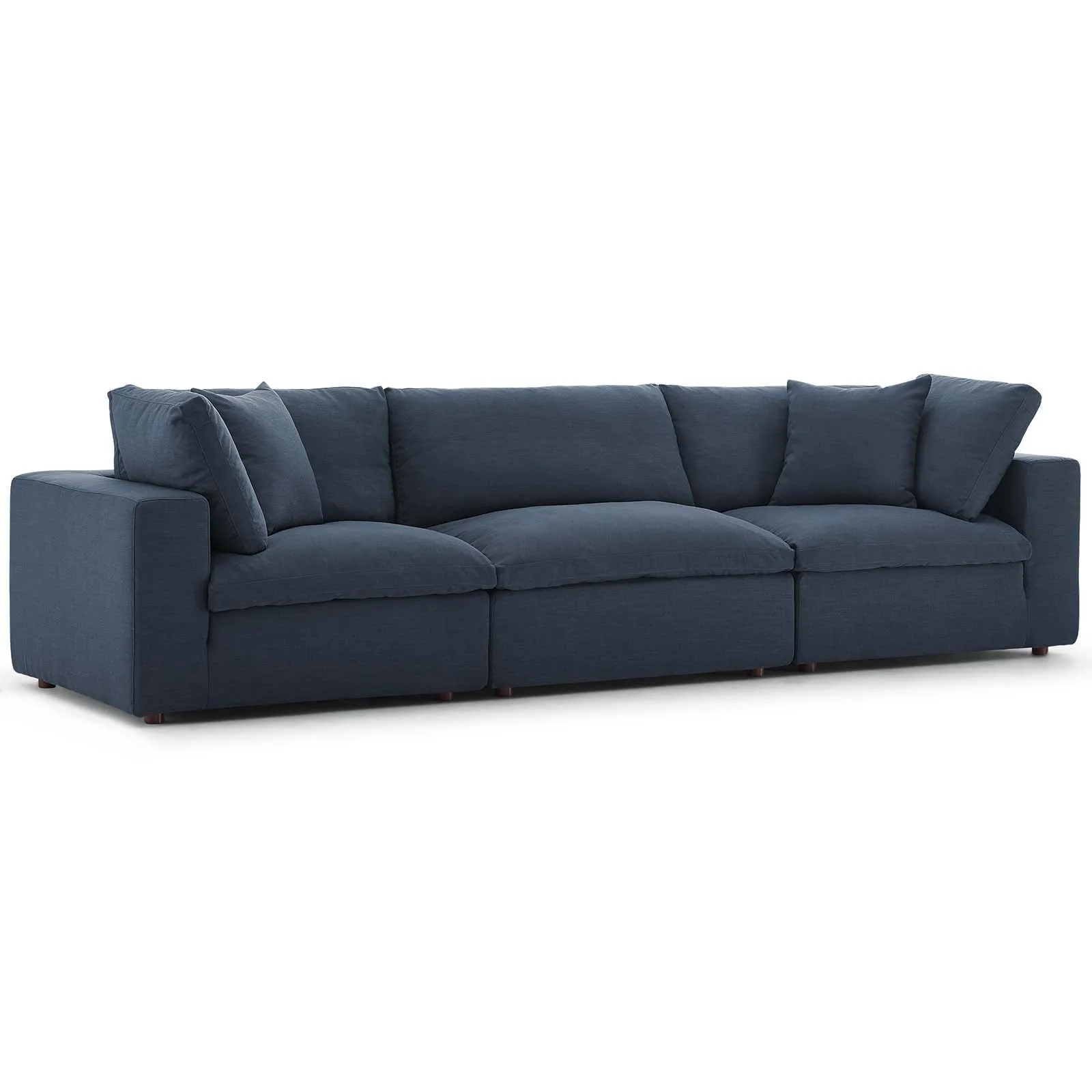 Commix Down Filled Overstuffed 3 Piece Sectional Sofa Set