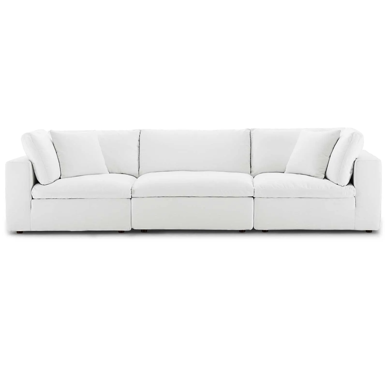 Commix Down Filled Overstuffed 3 Piece Sectional Sofa Set