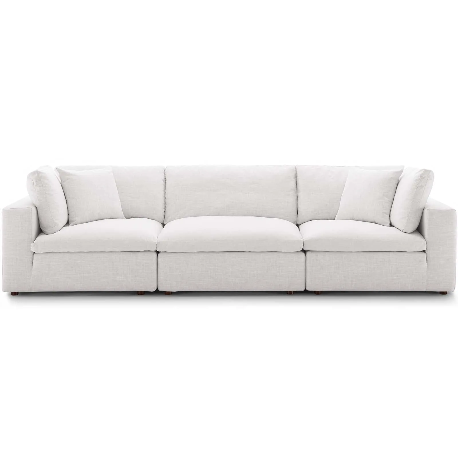 Commix Down Filled Overstuffed 3 Piece Sectional Sofa Set