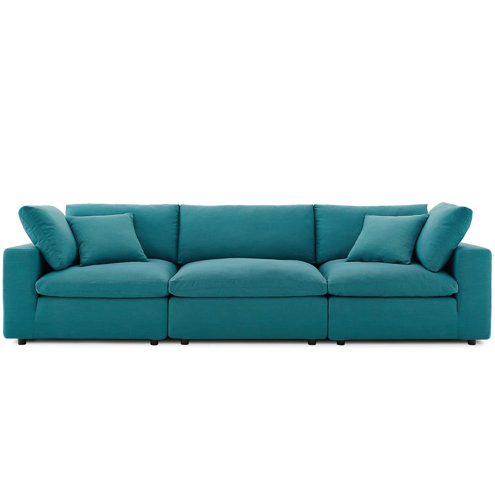 Commix Down Filled Overstuffed 3 Piece Sectional Sofa Set