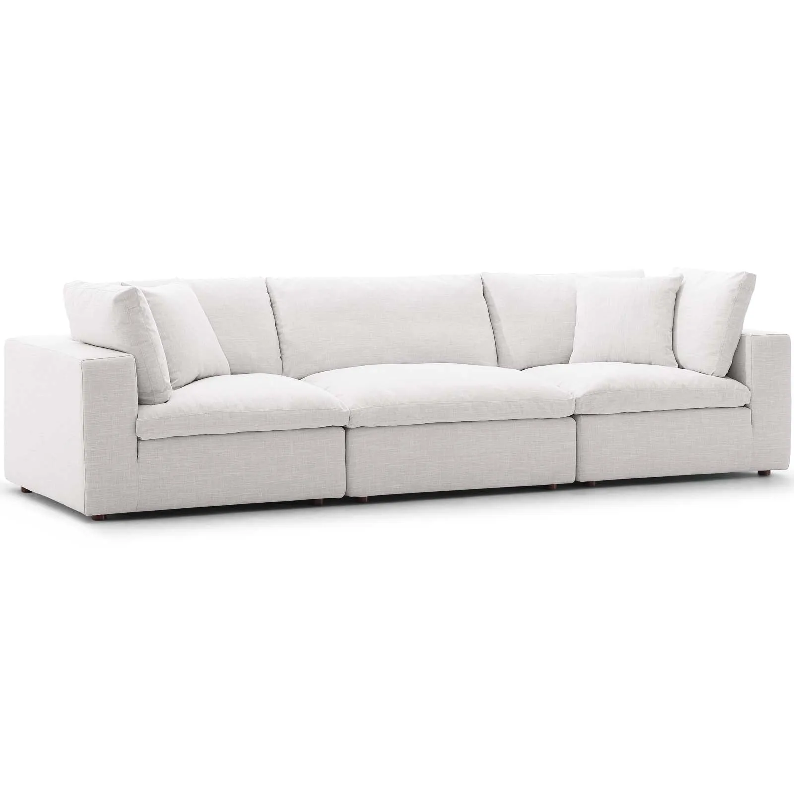 Commix Down Filled Overstuffed 3 Piece Sectional Sofa Set