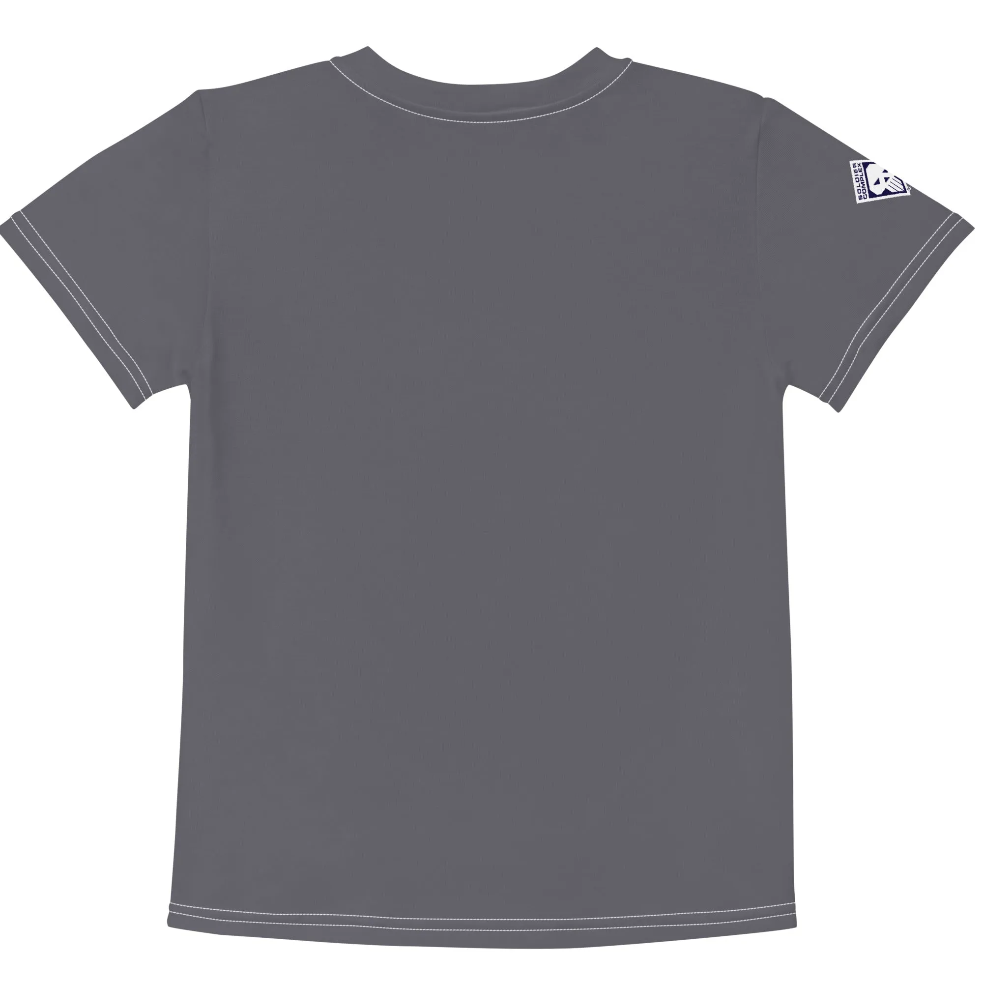 Confidently Active: Girl's Short Sleeve Classic Judo Rash Guard - Charcoal