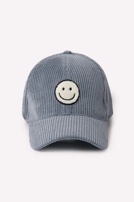 Corduroy Smile Baseball Cap