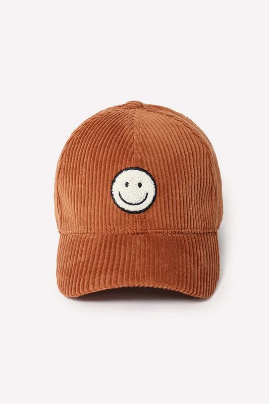 Corduroy Smile Baseball Cap