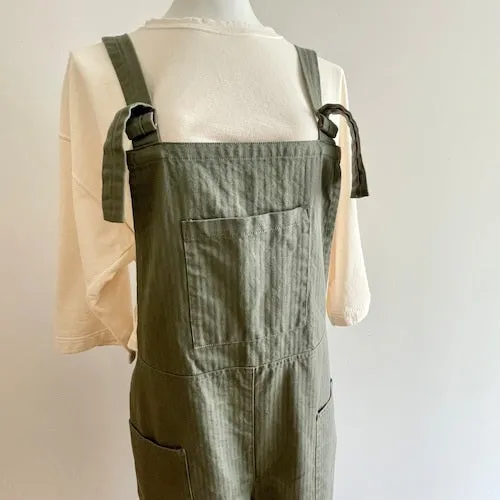 Cotton Herringbone Overalls