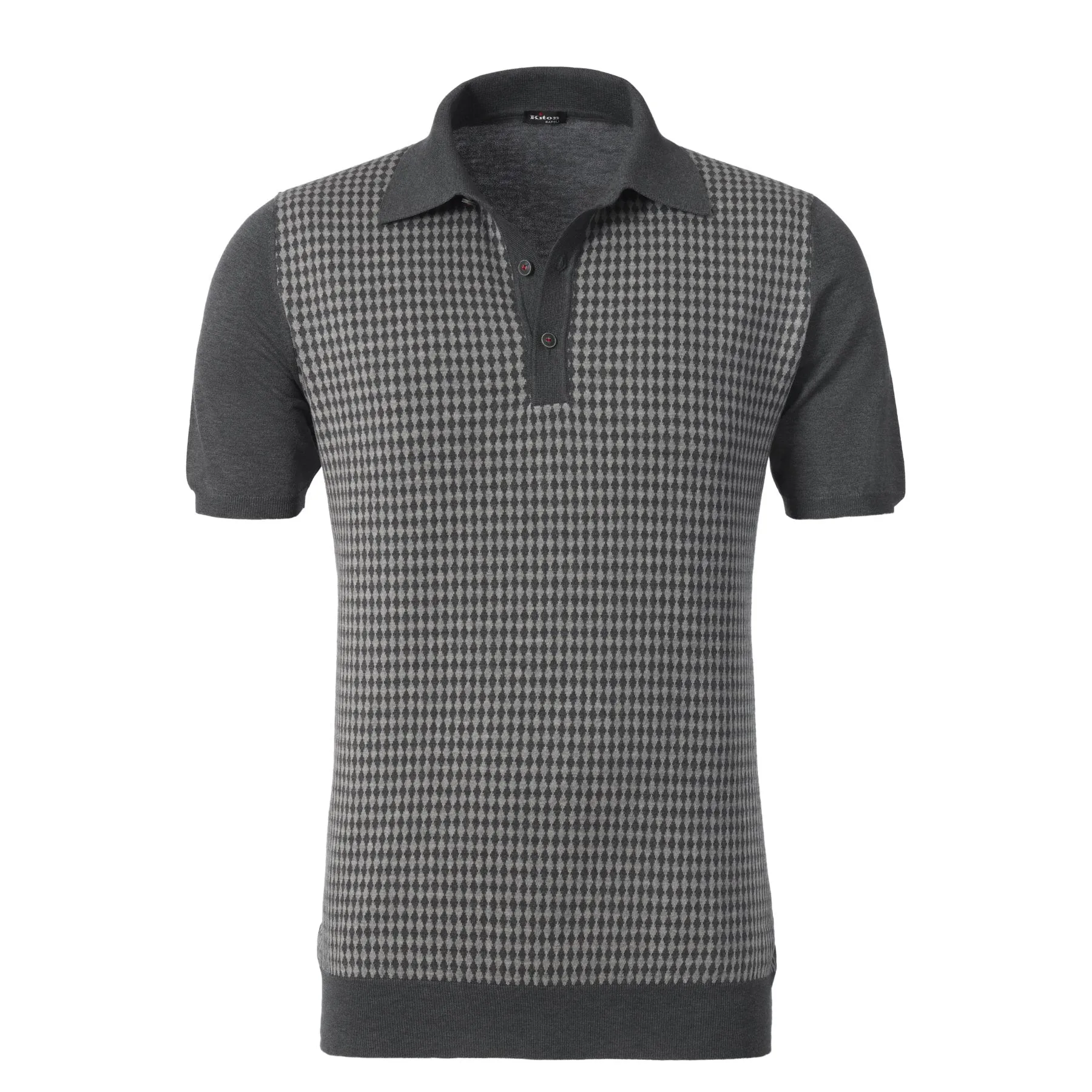 Cotton Polo Shirt in Grey