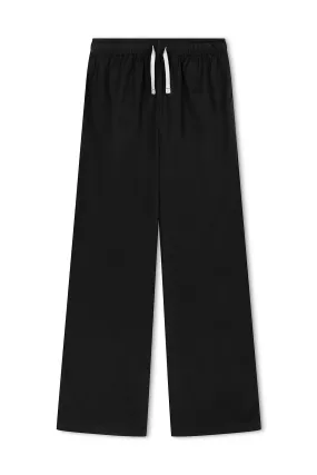 Cotton Poplin Pant - Black