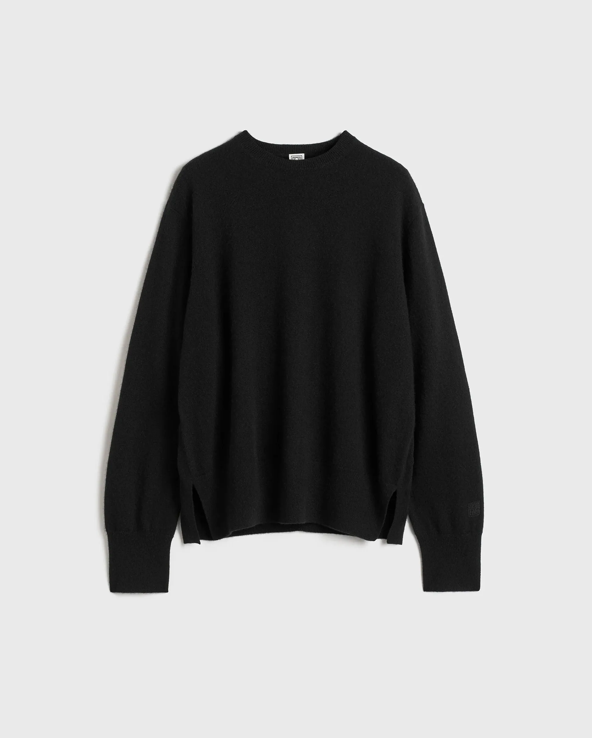 CREW-NECK CASHMERE KNIT / BLACK