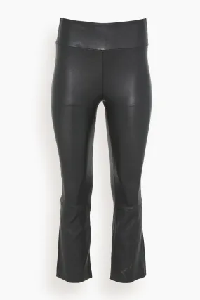 Crop Flare Legging in Black