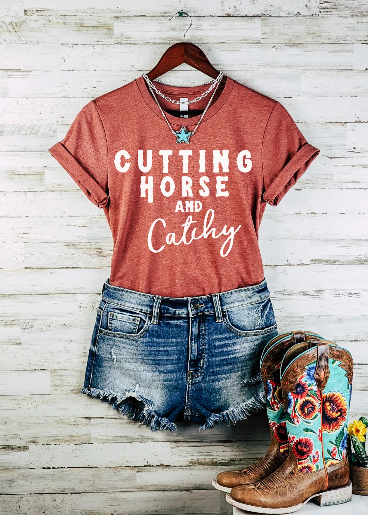 Cutting Horse & Catchy Short Sleeve Tee