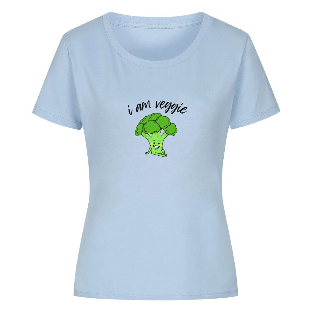 Damen T-Shirt | I am Veggie