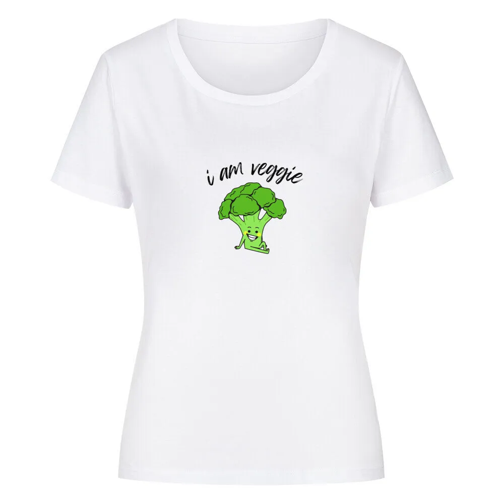 Damen T-Shirt | I am Veggie