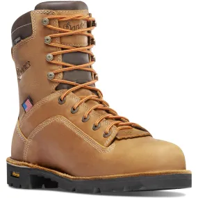 Danner Men's Quarry USA Made 8" Alloy Toe WP Work Boot - Brown - 17317