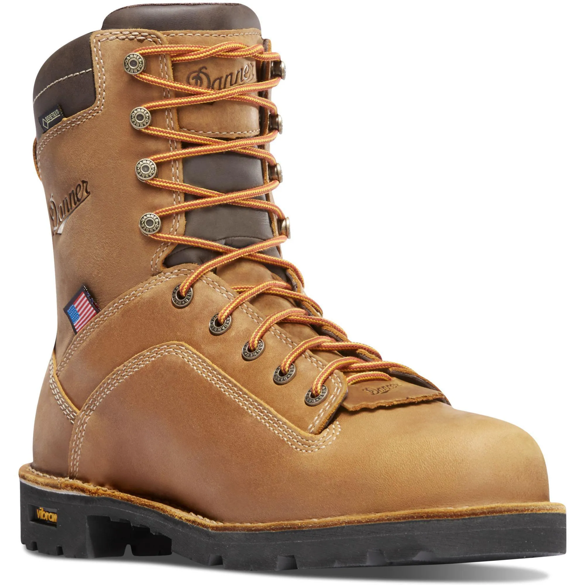 Danner Men's Quarry USA Made 8" Alloy Toe WP Work Boot - Brown - 17317