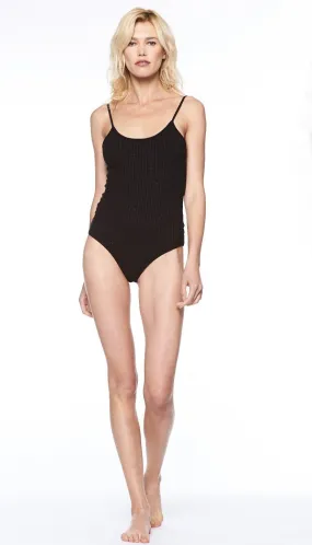 David Lerner Heavy Rib Knit Tank Bodysuit