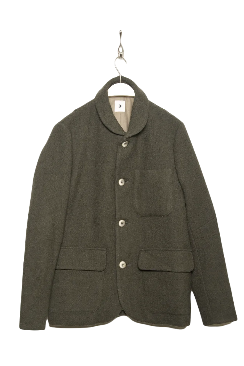 Delikatessen Round Collar Jacket D416/116LM military green