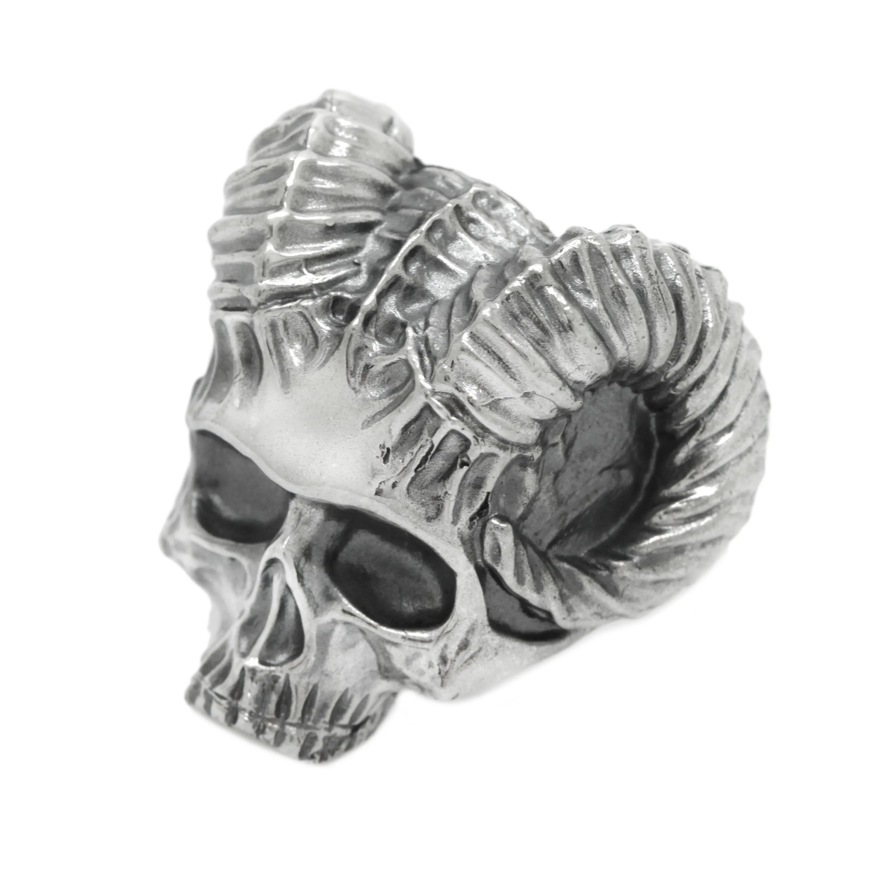 Devil Skull Men's Ring Sterling Silver 925