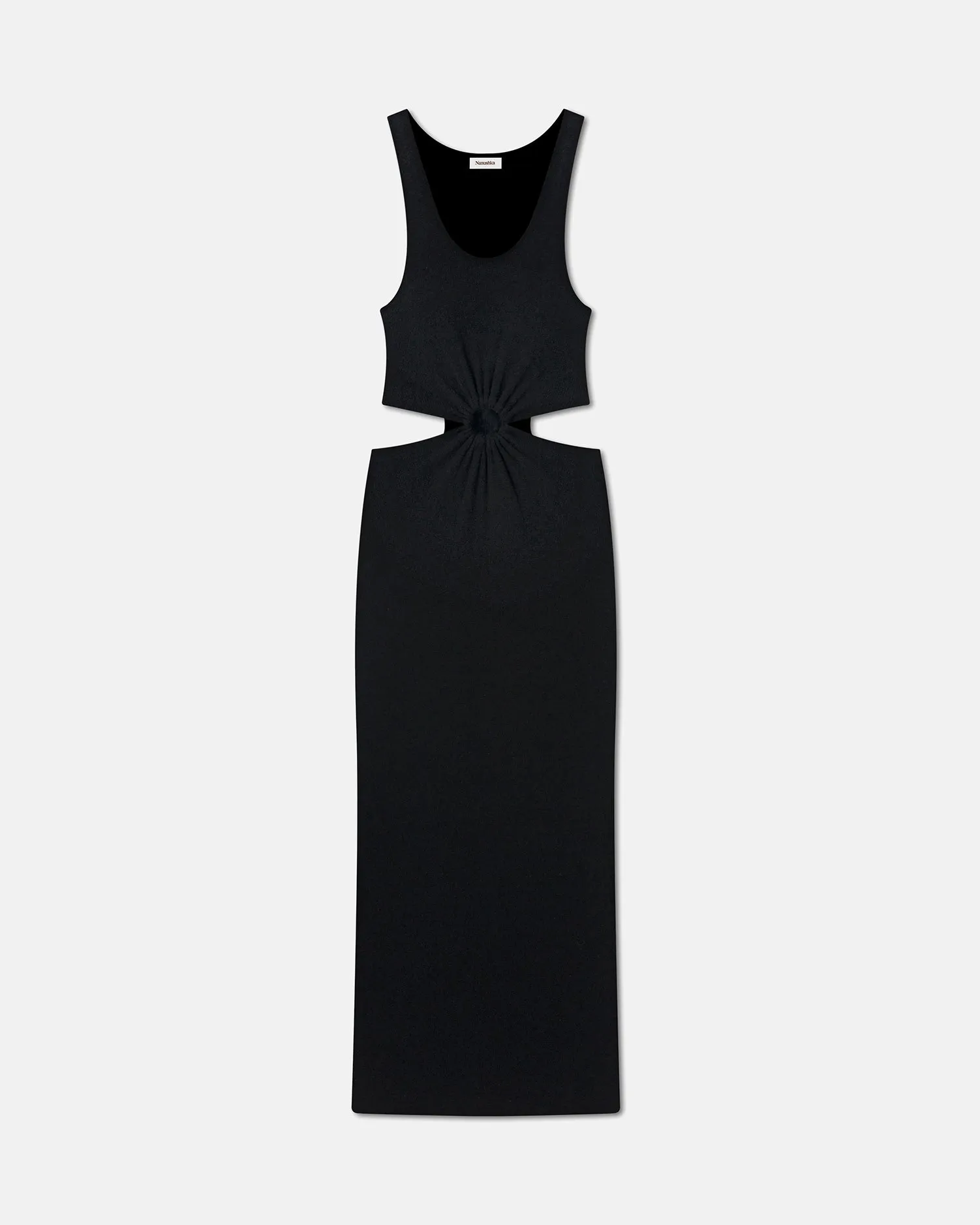 Dione - Sale Cutaway Waist Dress - Black