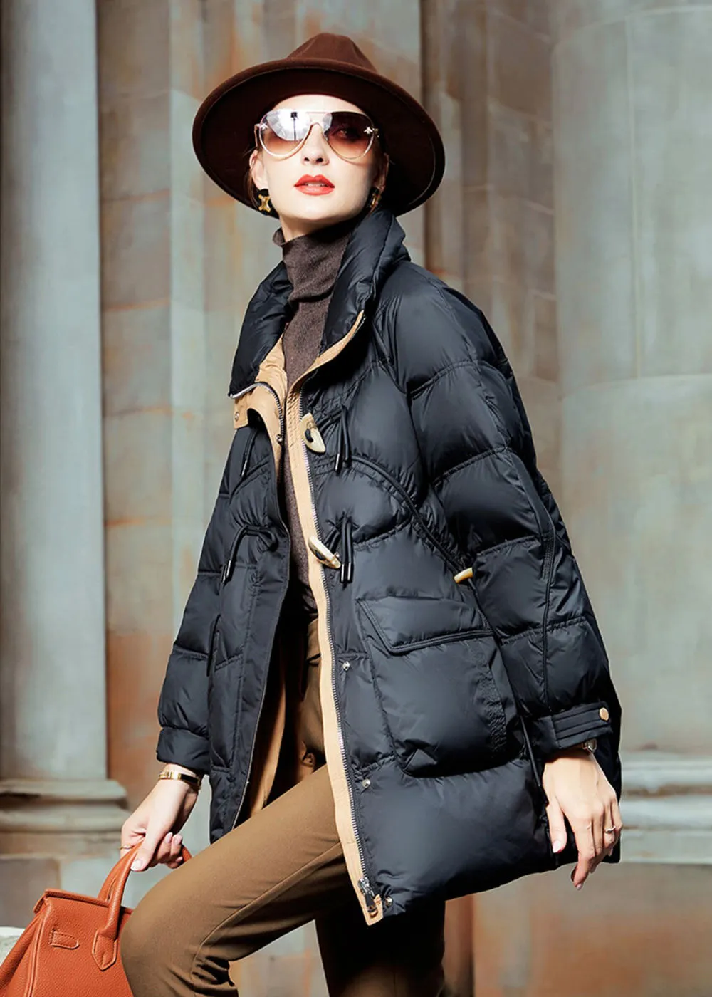 Duck Down & Feather Puffer Coat