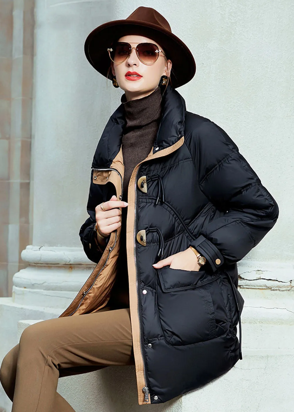 Duck Down & Feather Puffer Coat