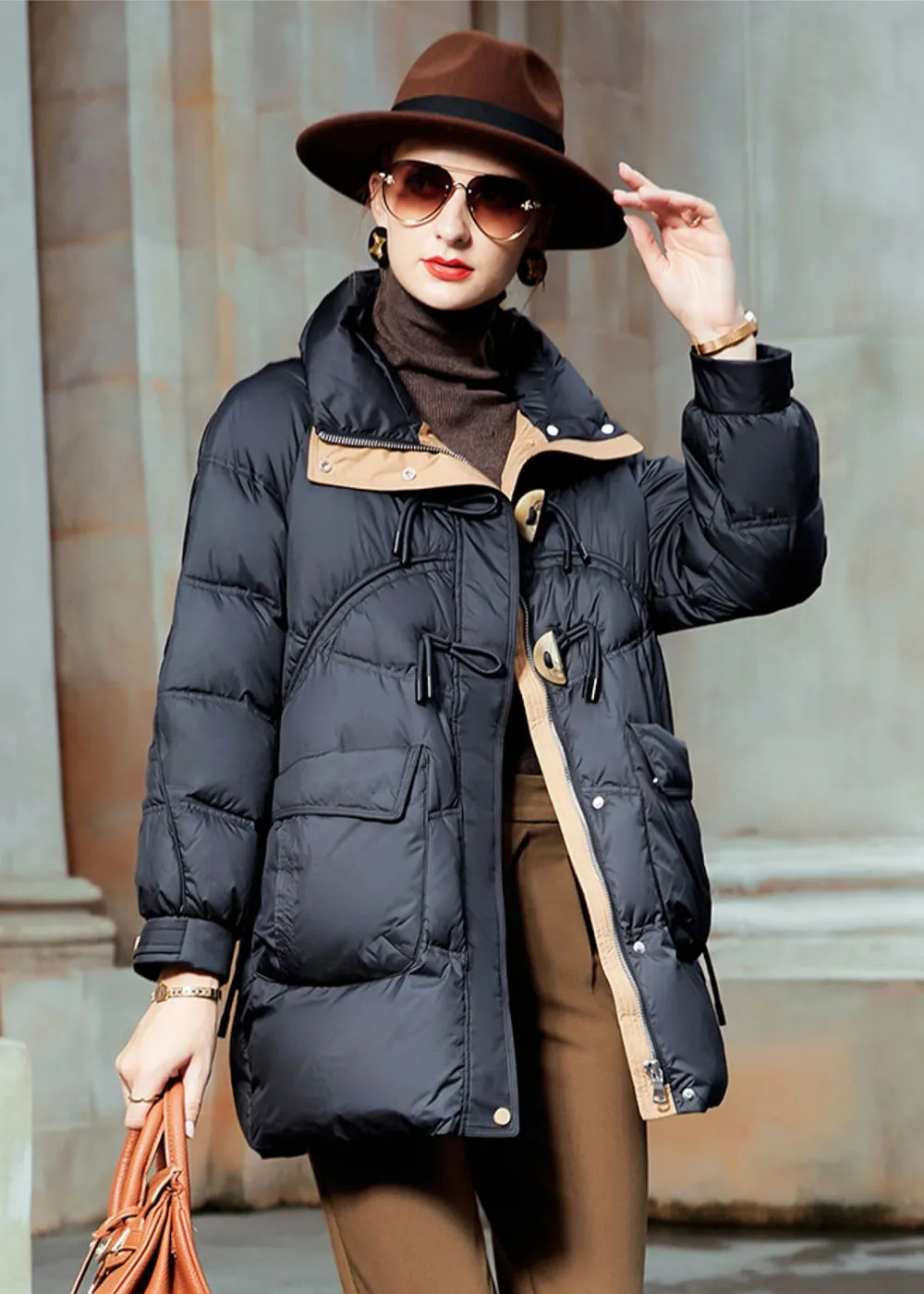 Duck Down & Feather Puffer Coat