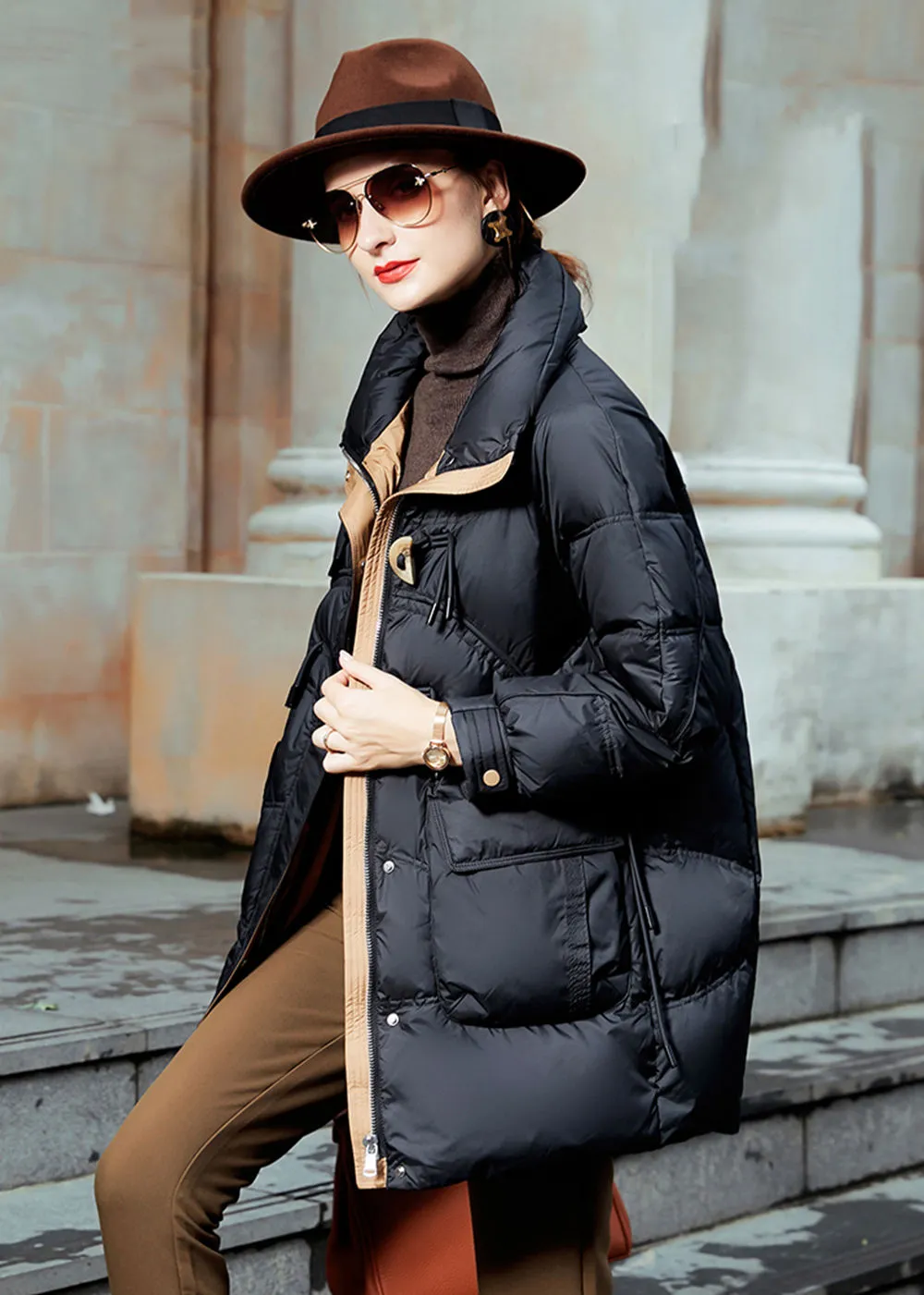 Duck Down & Feather Puffer Coat