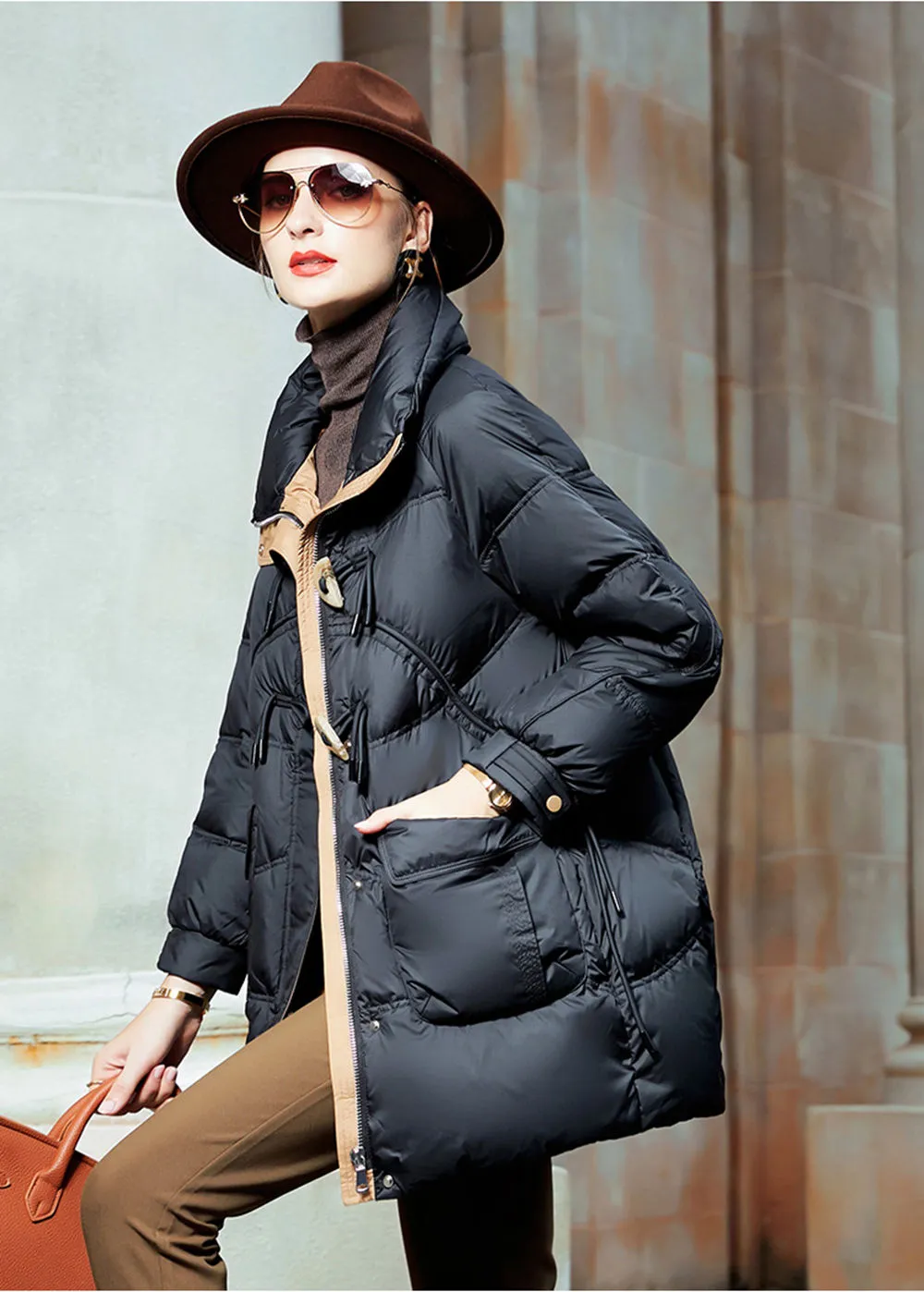 Duck Down & Feather Puffer Coat