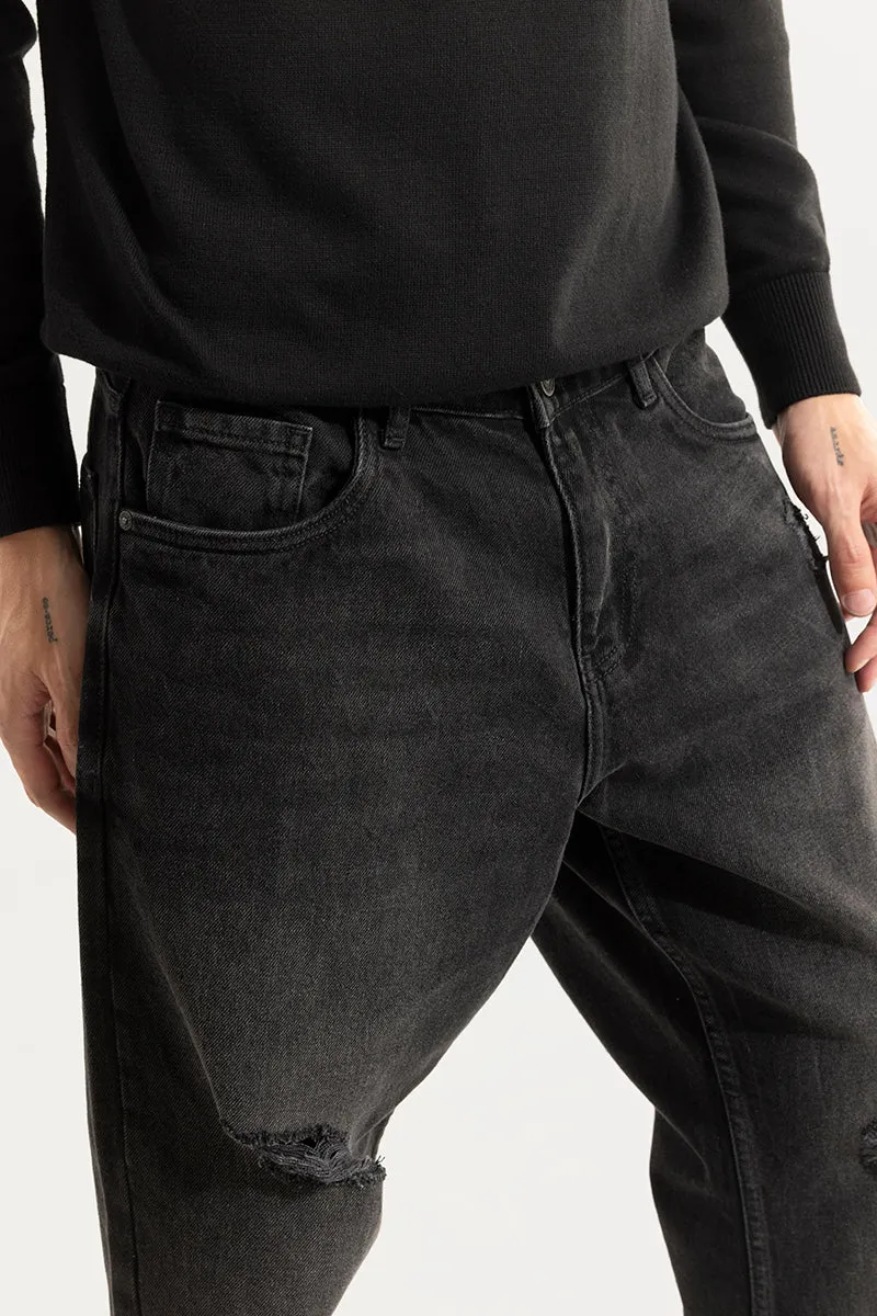 Dusk Charcoal Black Baggy Fit Jeans