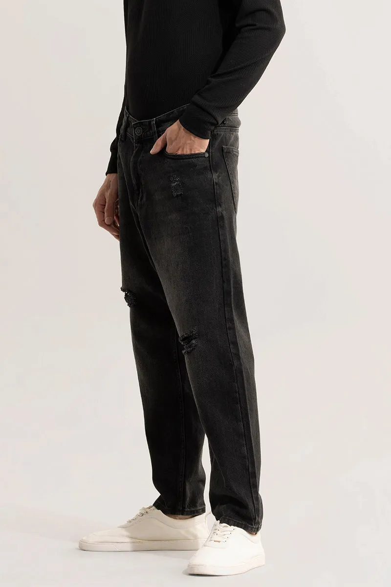 Dusk Charcoal Black Baggy Fit Jeans