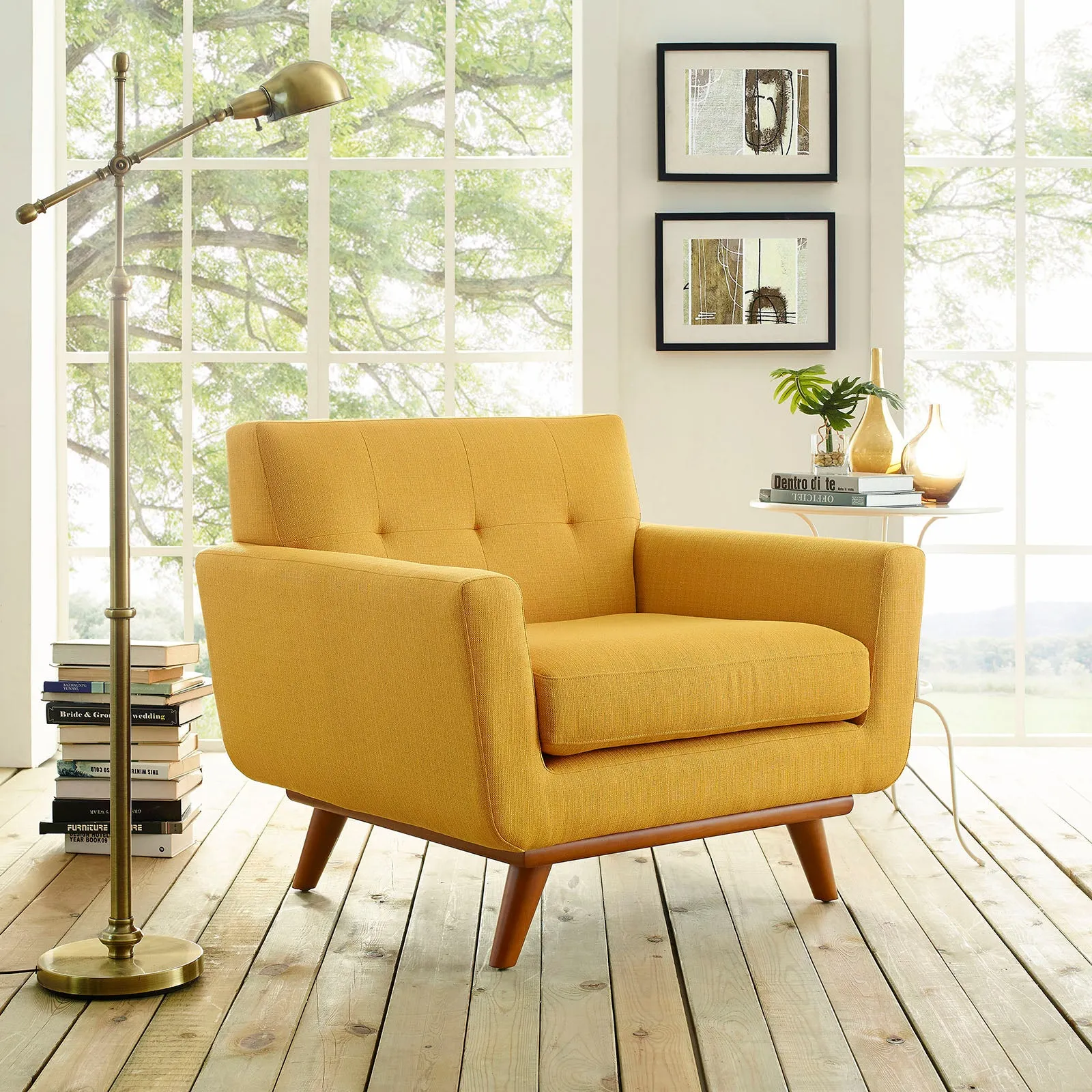 Engage Upholstered Fabric Armchair