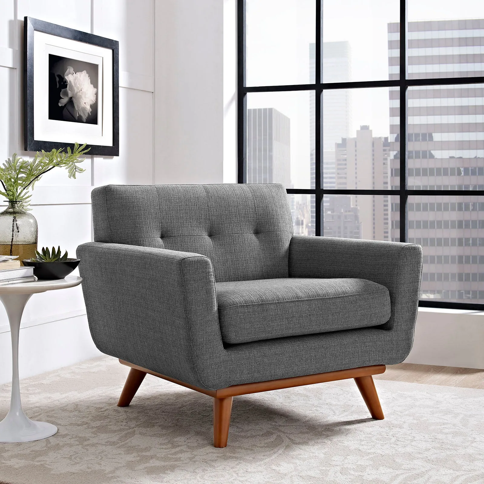 Engage Upholstered Fabric Armchair