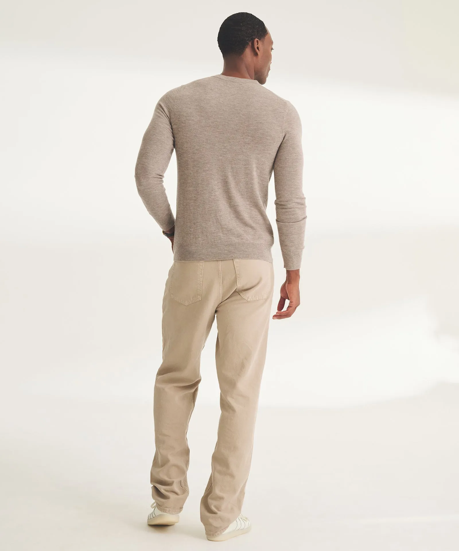 Fancy Cashmere Long Sleeve Crewneck