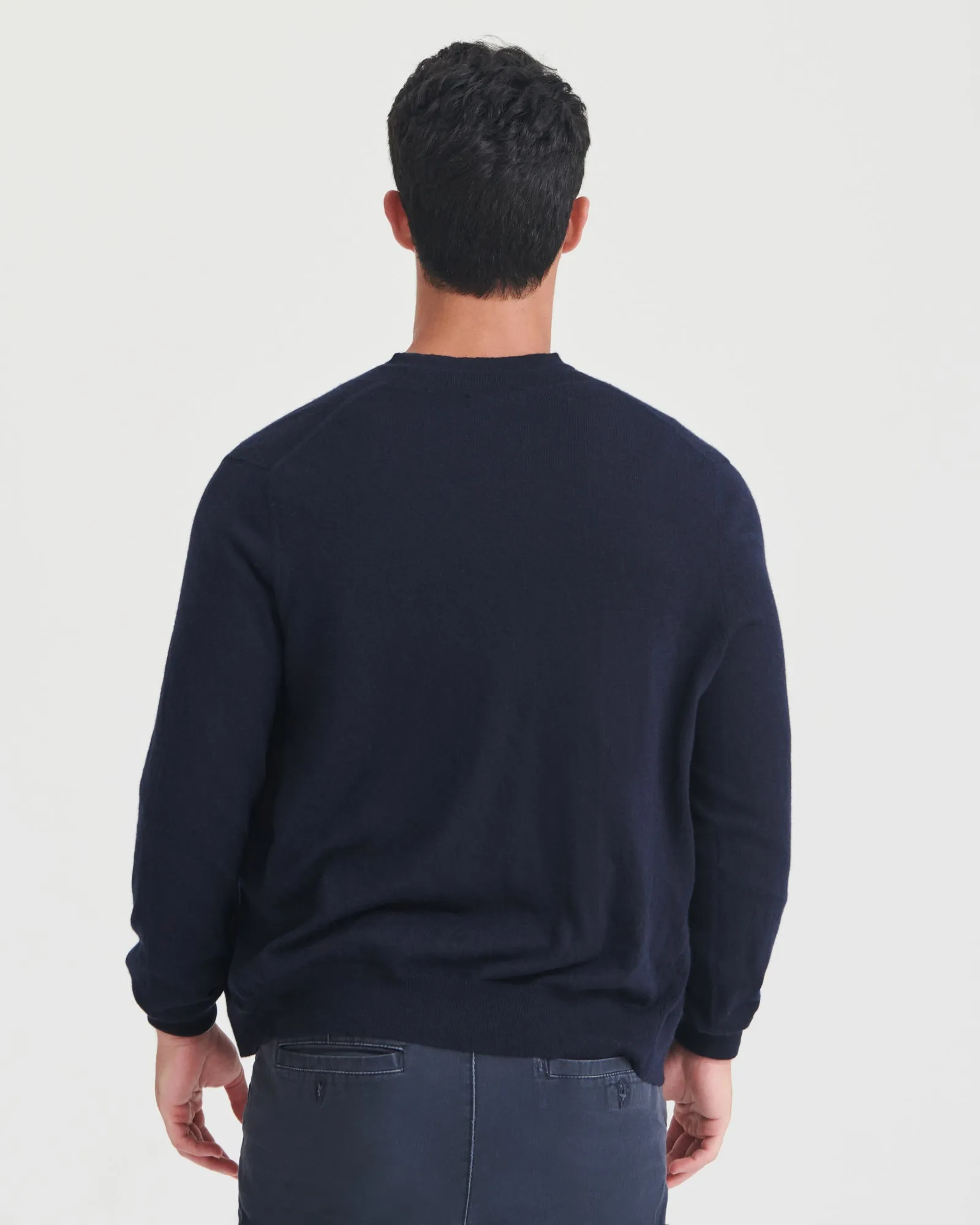 Fancy Cashmere Long Sleeve Crewneck