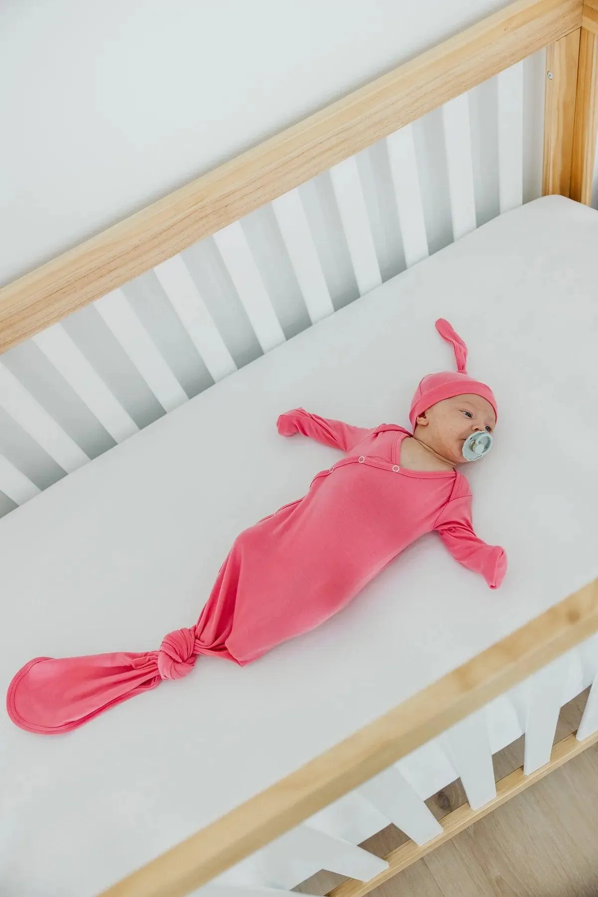 Flamingo Newborn Knotted Gown