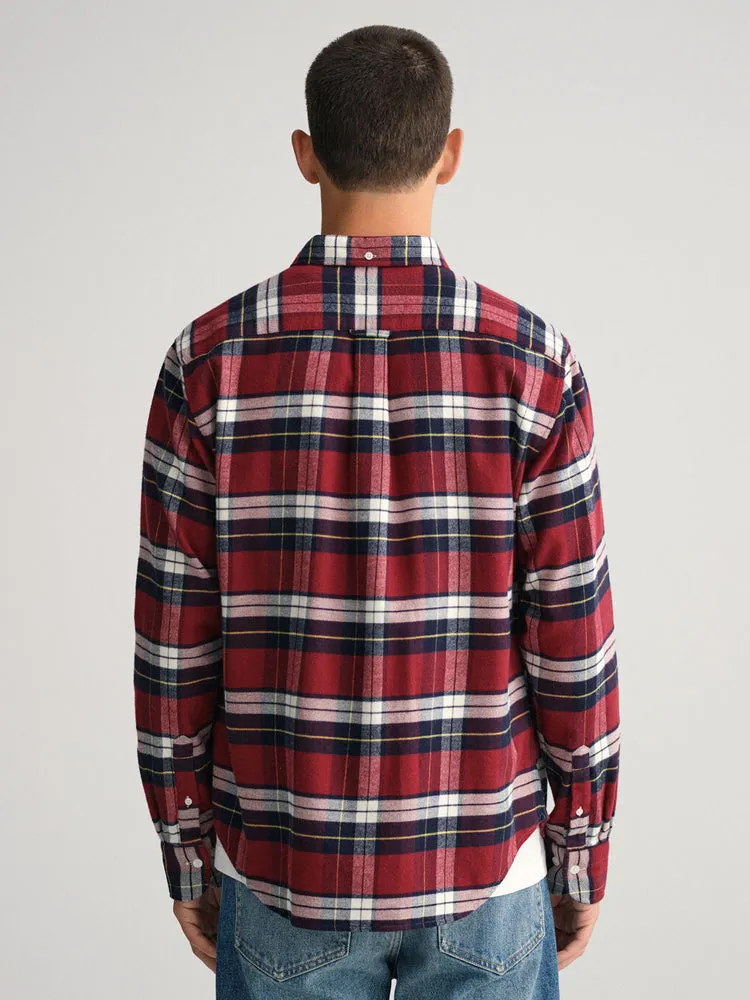 Flannel Check Shirt - Plumped Red