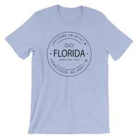 Florida - Short-Sleeve Unisex T-Shirt - Latitude & Longitude